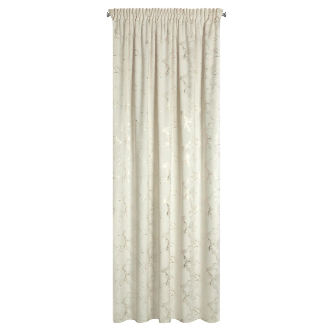 Záves 140x270 cm zamatový krémový šampanský na riasiacu pásku RAJA