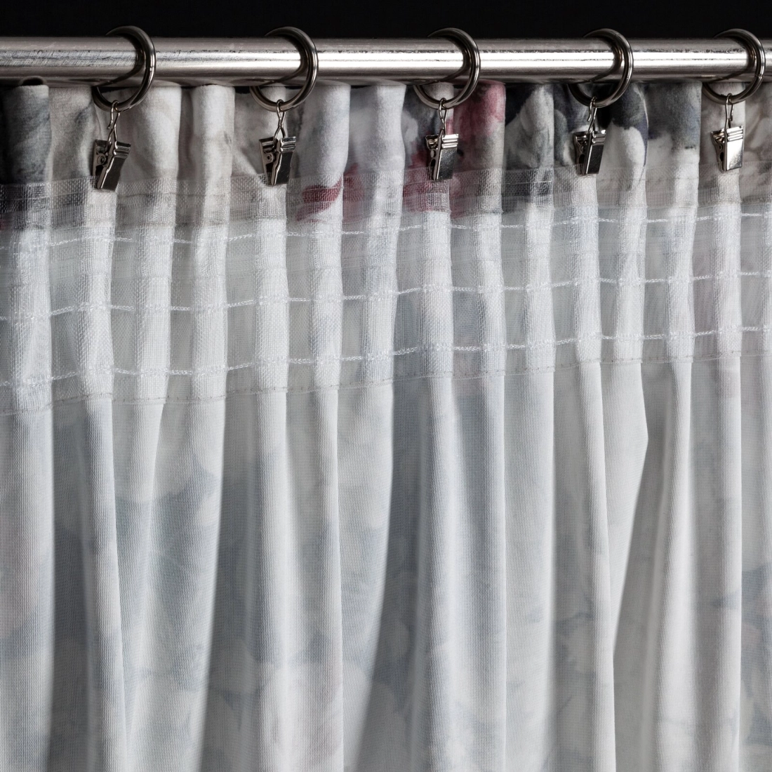 Záves 140x270 cm zamatový krémový, tmavoružový na riasiacu pásku LUCIA