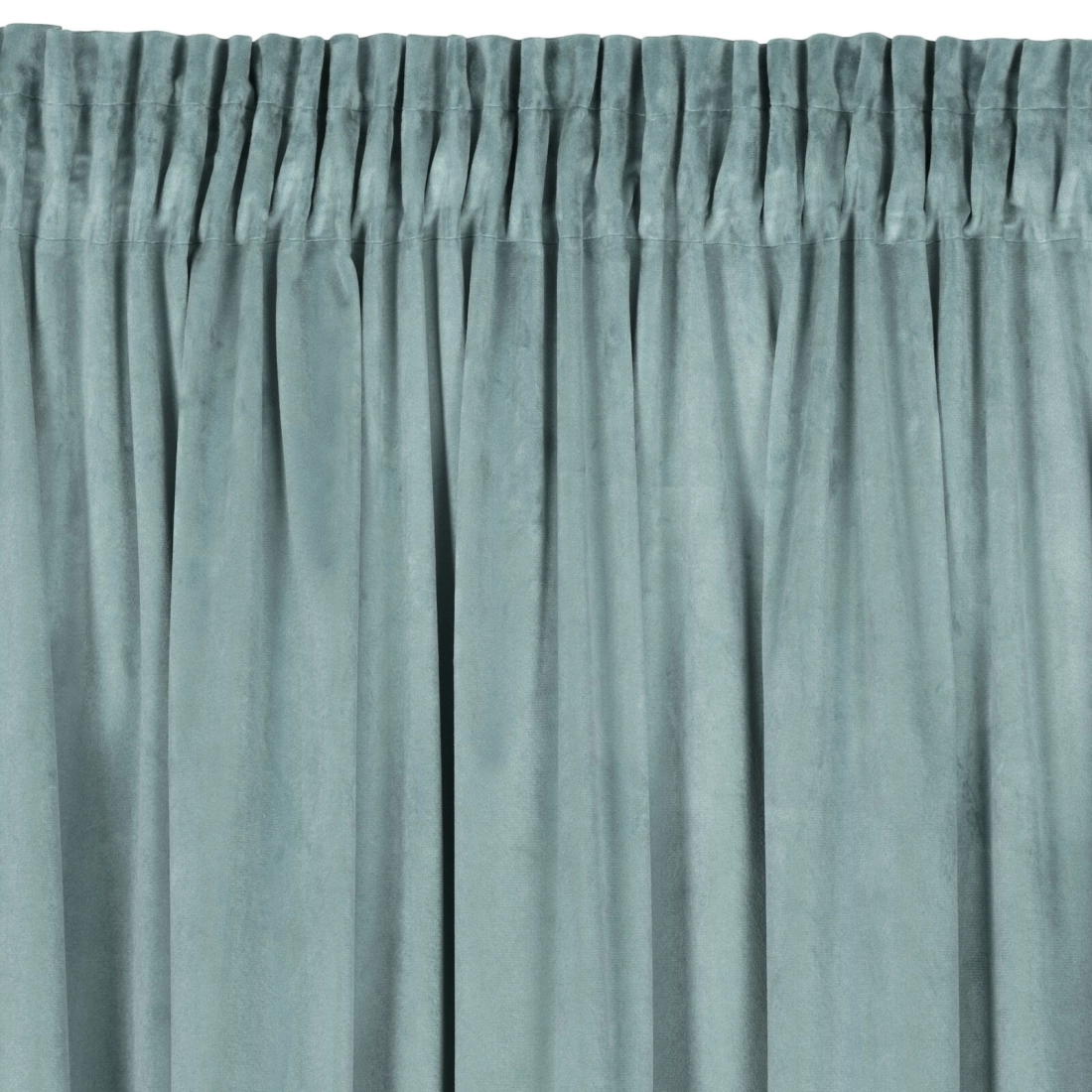 Záves 140x270 cm zamatový matný šalviový na riasiacu pásku MELANIE