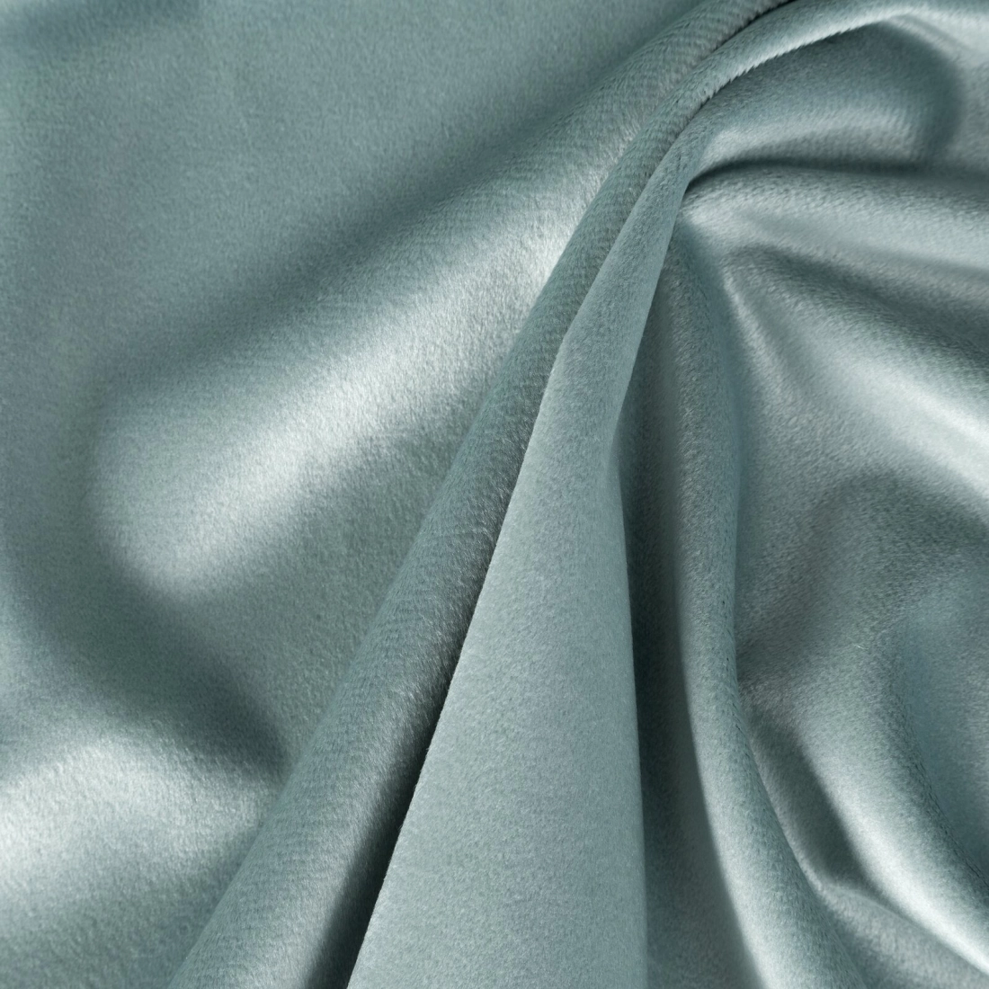 Záves 140x270 cm zamatový matný šalviový na riasiacu pásku MELANIE