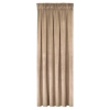 Závěs 140x270 cm sametový matný tmavě béžový na řasící pásku MELANIE