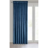 Záves 140x270 cm zamatový matný tmavomodrý na riasiacu pásku MELANIE