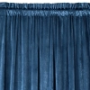Záves 140x270 cm zamatový matný tmavomodrý na riasiacu pásku MELANIE