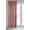 Záves 140x270 cm zamatový matný tmavoružový na riasiacu pásku MELANIE