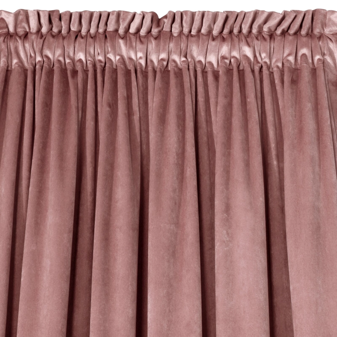Záves 140x270 cm zamatový matný tmavoružový na riasiacu pásku MELANIE