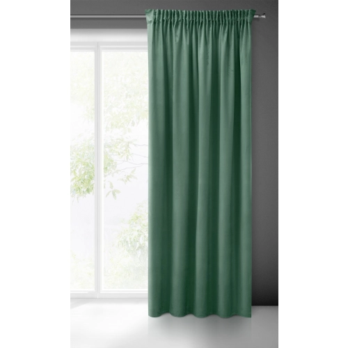 Záves 140x270 cm zamatový mätový na riasiacu pásku SIBEL Pierre Cardin