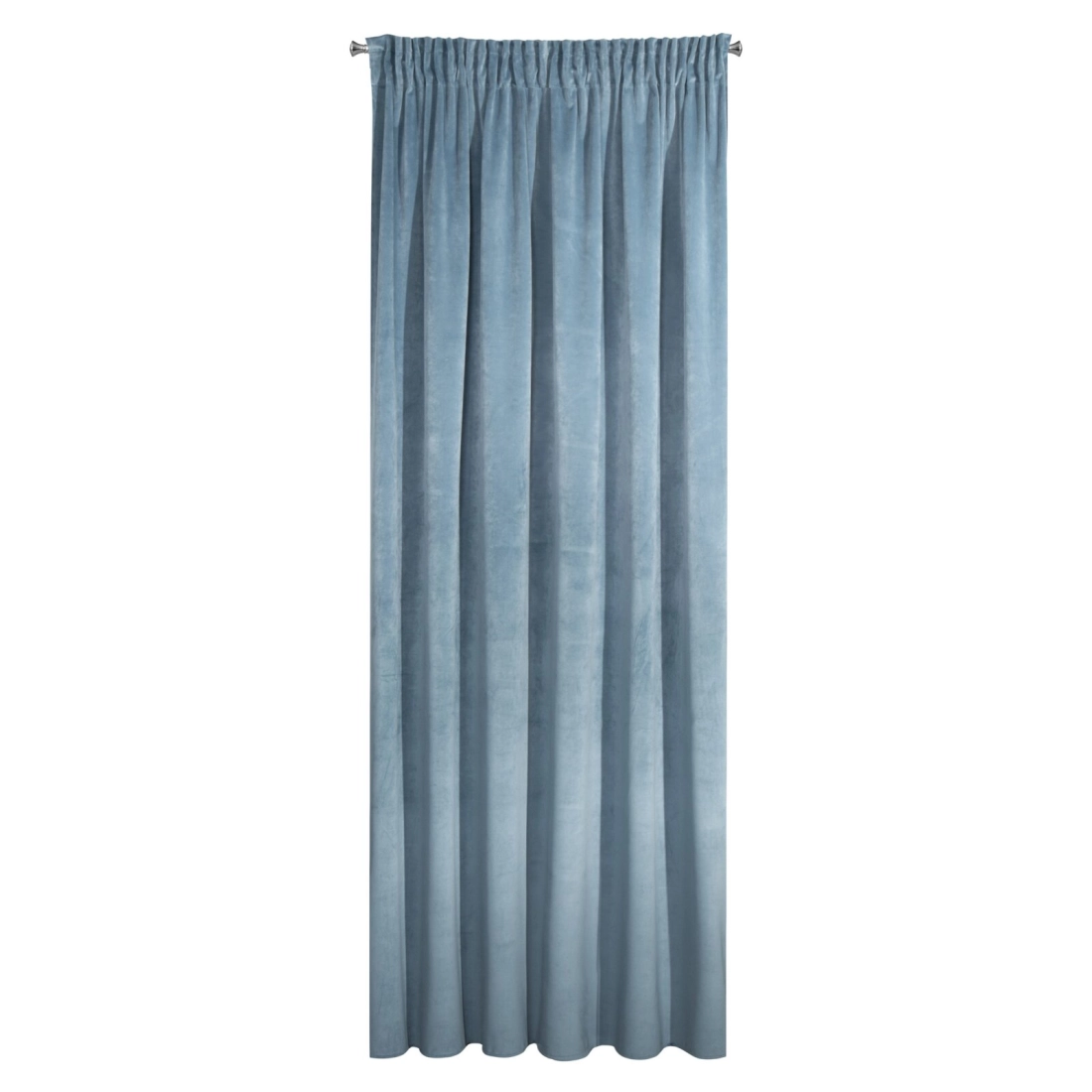 Záves 140x270 cm zamatový modrý na riasiacu pásku RIA Diva Line