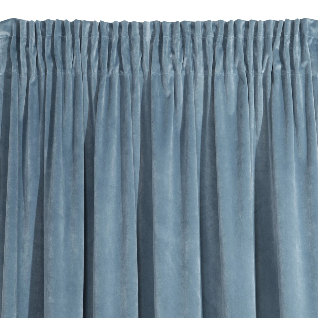 Záves 140x270 cm zamatový modrý na riasiacu pásku RIA Diva Line