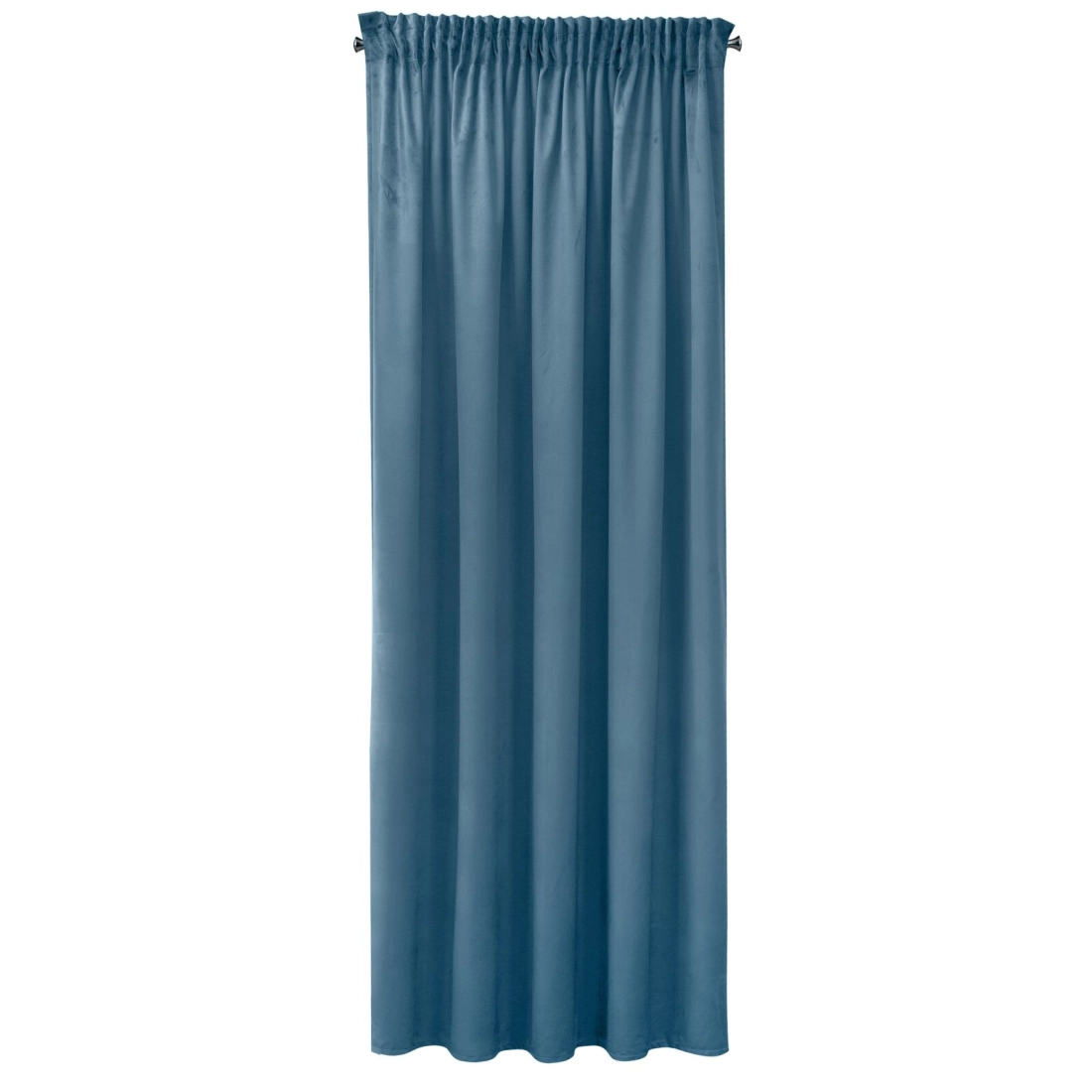 Záves 140x270 cm zamatový modrý na riasiacu pásku SIBEL Pierre Cardin