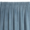 Záves 140x270 cm zamatový modrý na riasiacu pásku VILLA