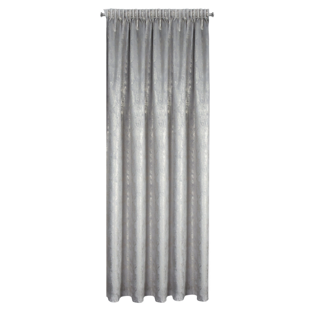 Záves 140x270 cm zamatový oceľový a šampanský na riasiacu pásku INGRID