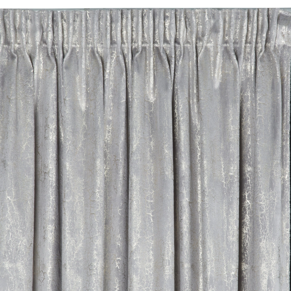 Záves 140x270 cm zamatový oceľový a šampanský na riasiacu pásku INGRID