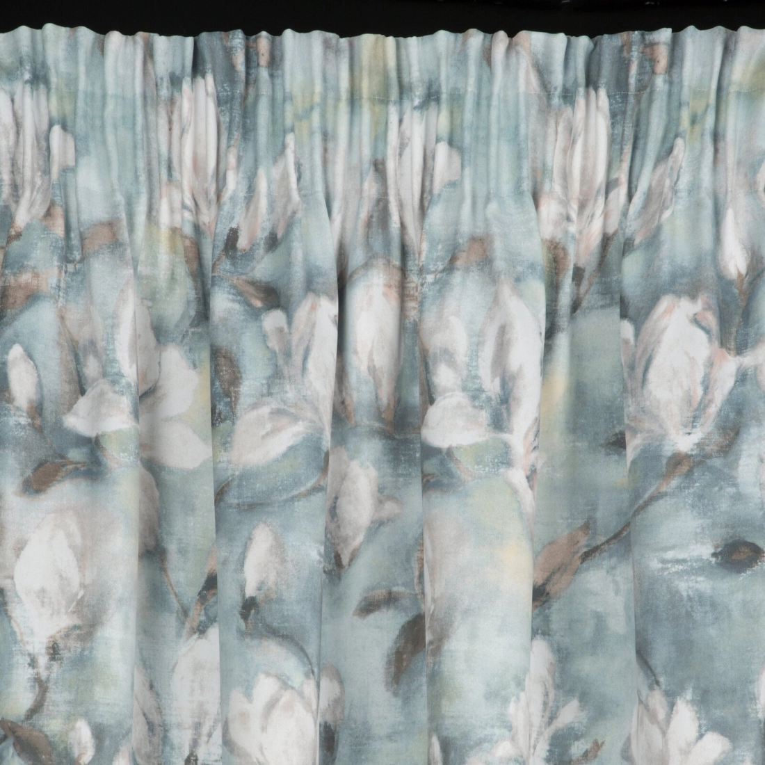 Záves 140x270 cm zamatový oceľový, krémový na riasiacu pásku GRACJA