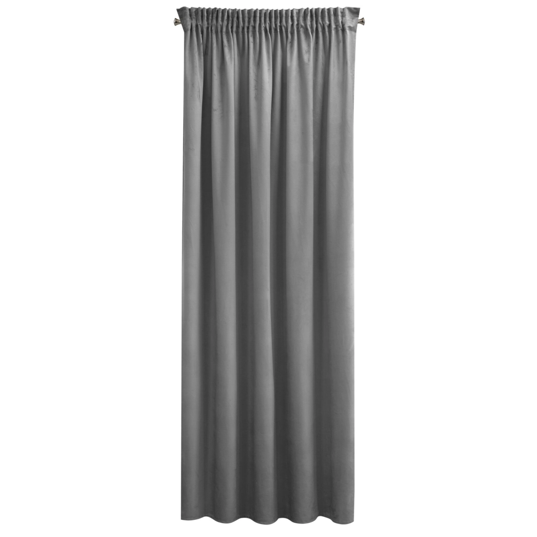 Záves 140x270 cm zamatový oceľový na riasiacu pásku SIBEL Pierre Cardin