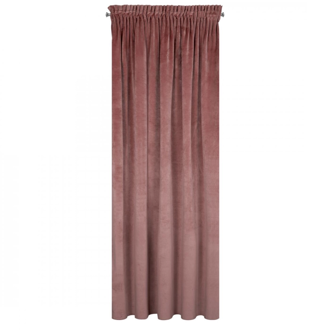 Záves 140x270 cm zamatový ružový na riasiacu pásku VILLA