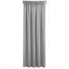Sametový šedý závěs 140x270 cm na řasící pásku SIBEL Pierre Cardin