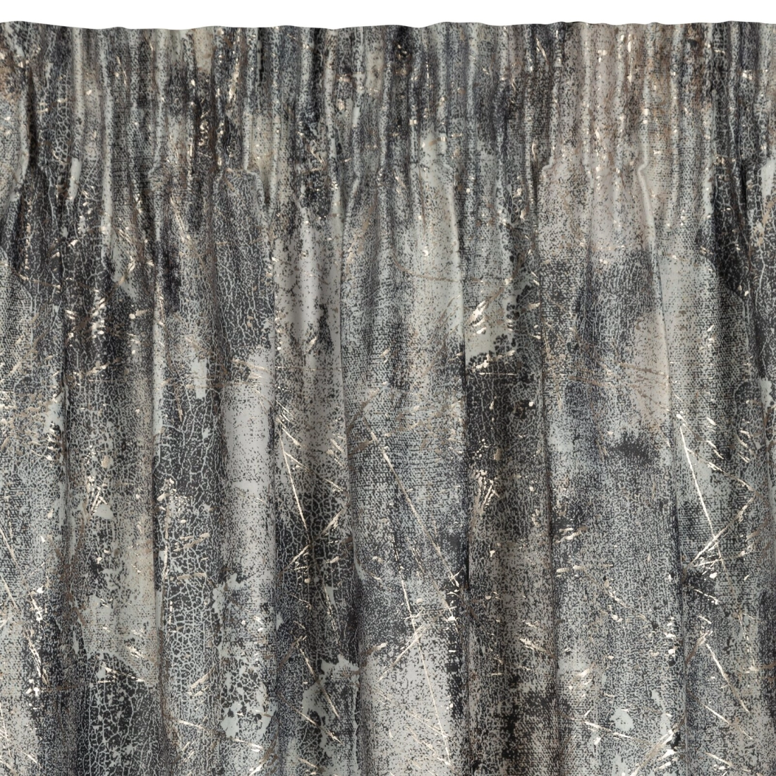 Záves 140x270 cm zamatový strieborno-béžový na riasiacu pásku ESTER