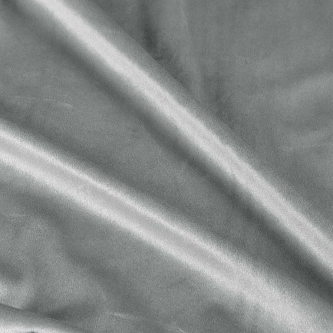 Záves 140x270 cm zamatový strieborný na riasiacu pásku AURA