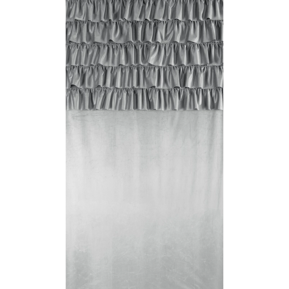 Záves 140x270 cm zamatový strieborný na riasiacu pásku AURA