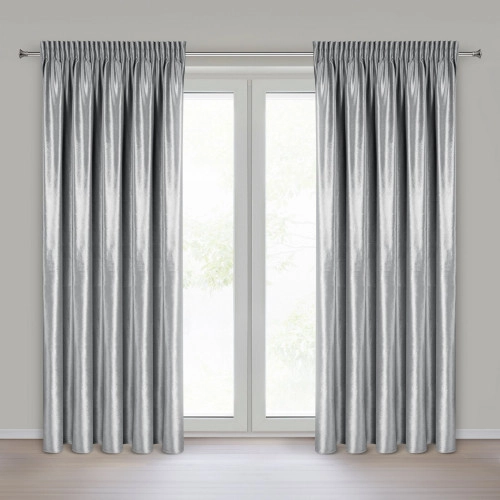 Záves 140x270 cm zamatový strieborný na riasiacu pásku CAMERON