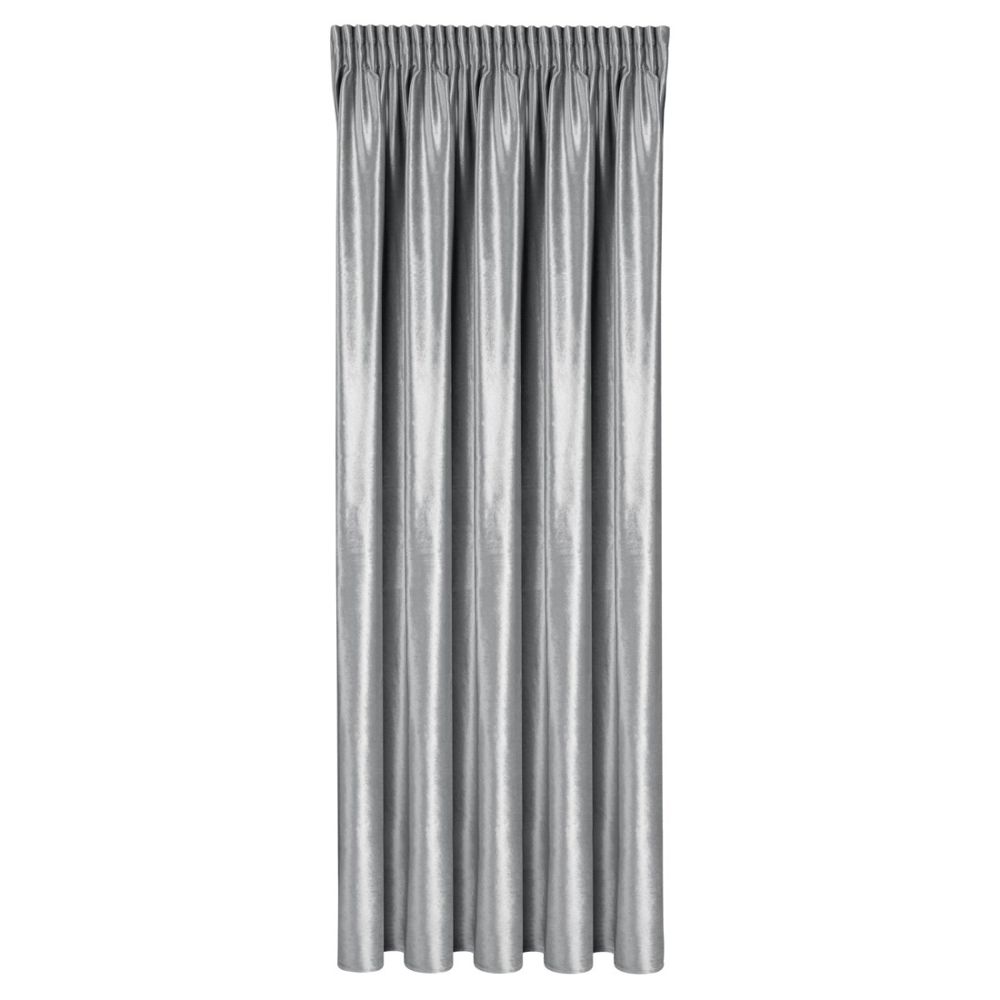 Záves 140x270 cm zamatový strieborný na riasiacu pásku CAMERON