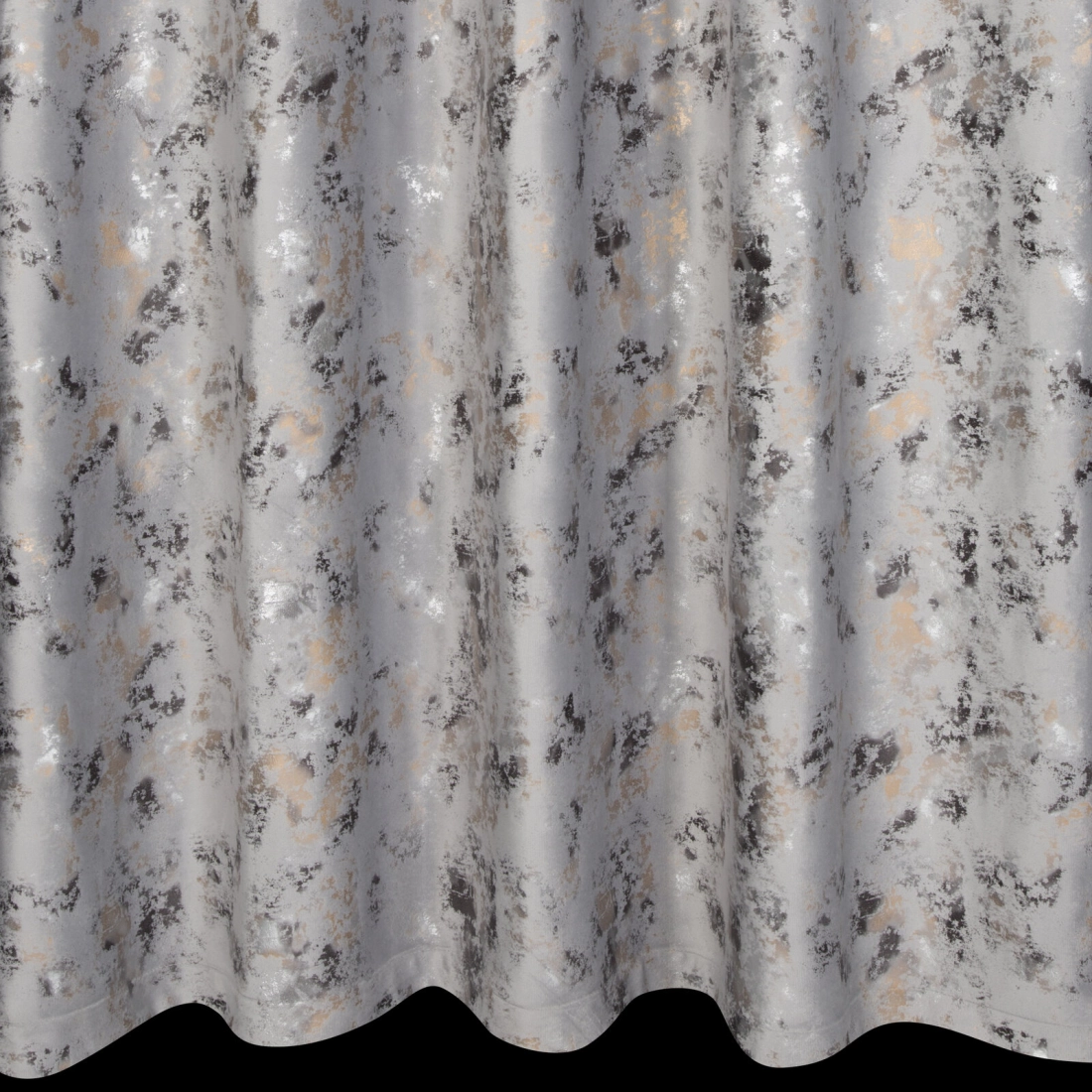 Záves 140x270 cm zamatový strieborný šampanský na riasiacu pásku MARIELA