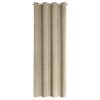 Závěs 140x270 cm sametový světle béžový na kovové kroužky ANTARA