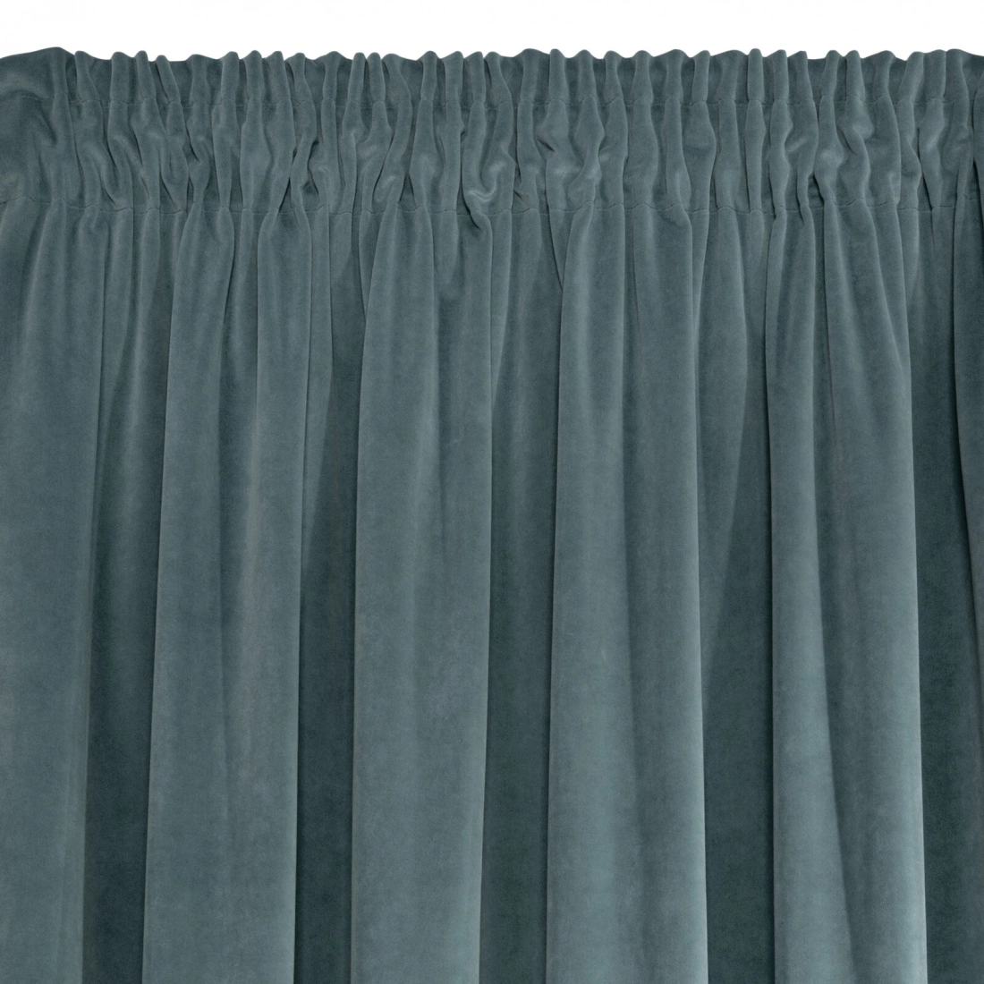 Záves 140x270 cm zamatový svetlomodrý na riasiacu pásku KRISTI