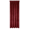 Záves 140x270 cm zamatový tmavobordový na riasiacu pásku a tunel AMAROSA