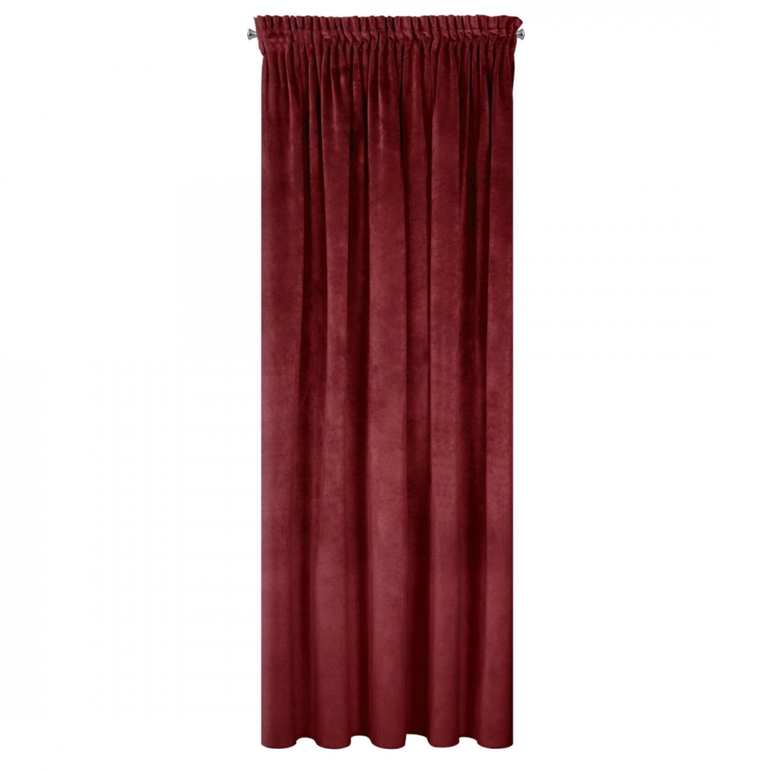 Záves 140x270 cm zamatový tmavobordový na riasiacu pásku VILLA