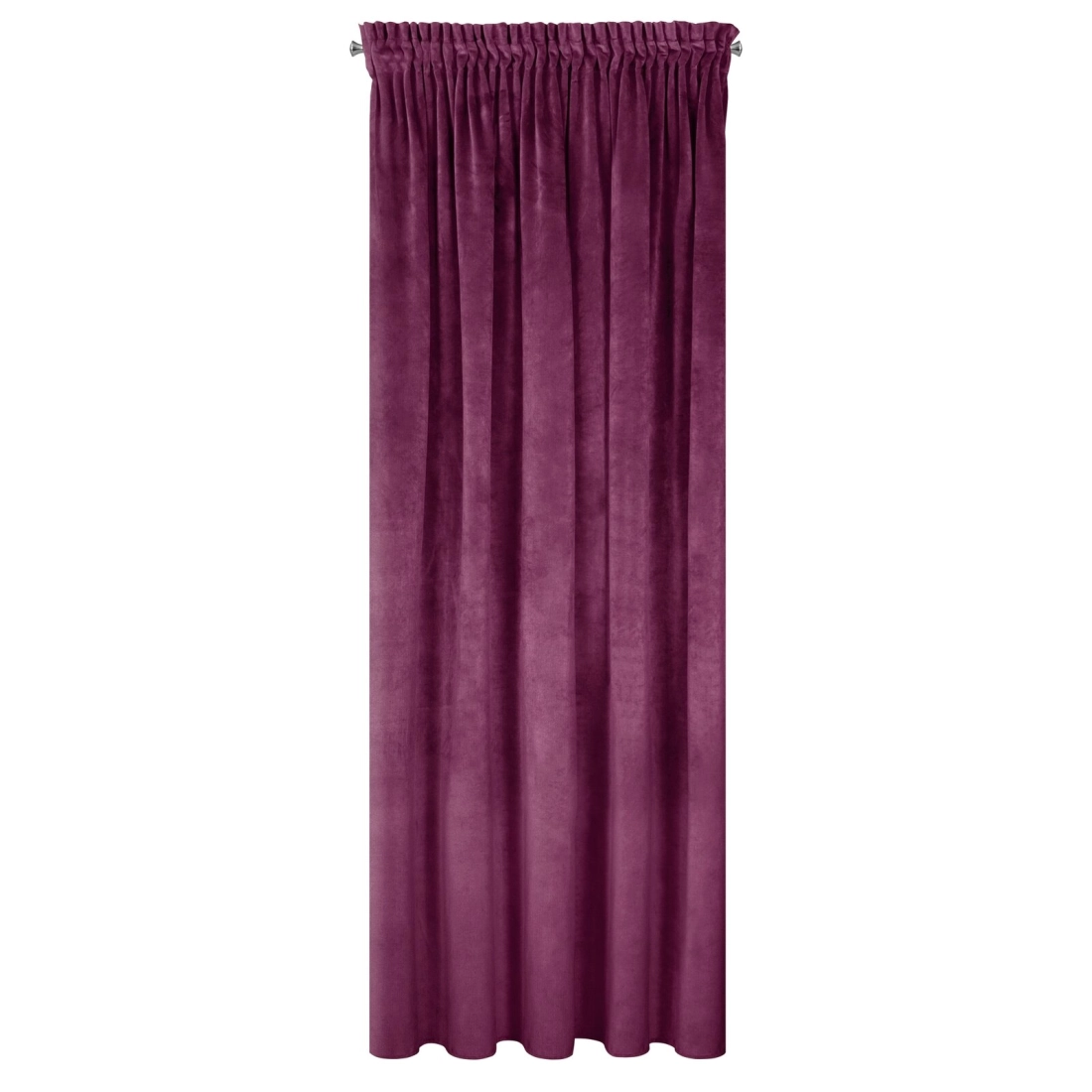 Záves 140x270 cm zamatový tmavofialový na riasiacu pásku RIA Diva Line