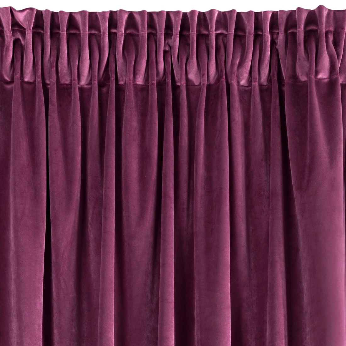Záves 140x270 cm zamatový tmavofialový na riasiacu pásku RIA Diva Line