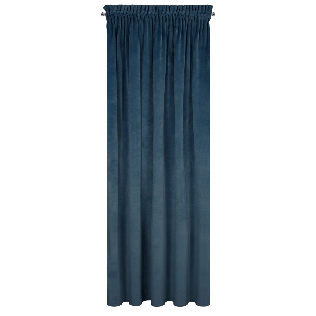Záves 140x270 cm zamatový tmavomodrý na riasiacu pásku RIA Diva Line