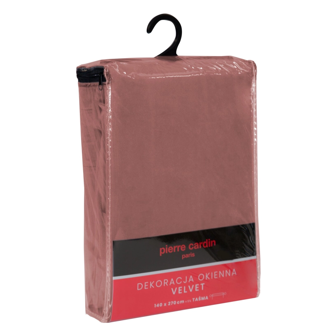 Záves 140x270 cm zamatový tmavoružový na riasiacu pásku SIBEL Pierre Cardin