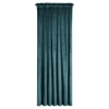Záves 140x270 cm zamatový tmavotyrkysový na riasiacu pásku MELANIE