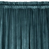 Záves 140x270 cm zamatový tmavotyrkysový na riasiacu pásku MELANIE