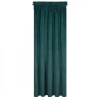 Záves 140x270 cm zamatový tmavotyrkysový na riasiacu pásku VILLA