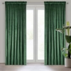 Záves 140x270 cm zamatový tmavozelený na riasiacu pásku ROSA Design 91
