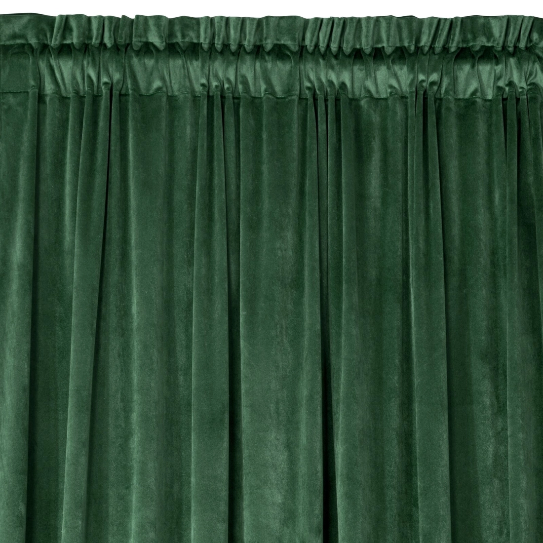Záves 140x270 cm zamatový tmavozelený na riasiacu pásku ROSA Design 91