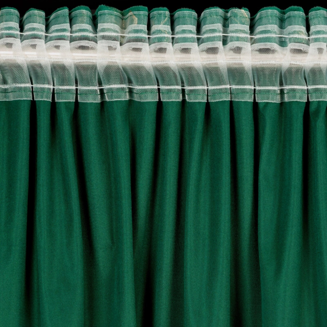 Záves 140x270 cm zamatový tmavozelený šampanský na riasiacu pásku RAJA