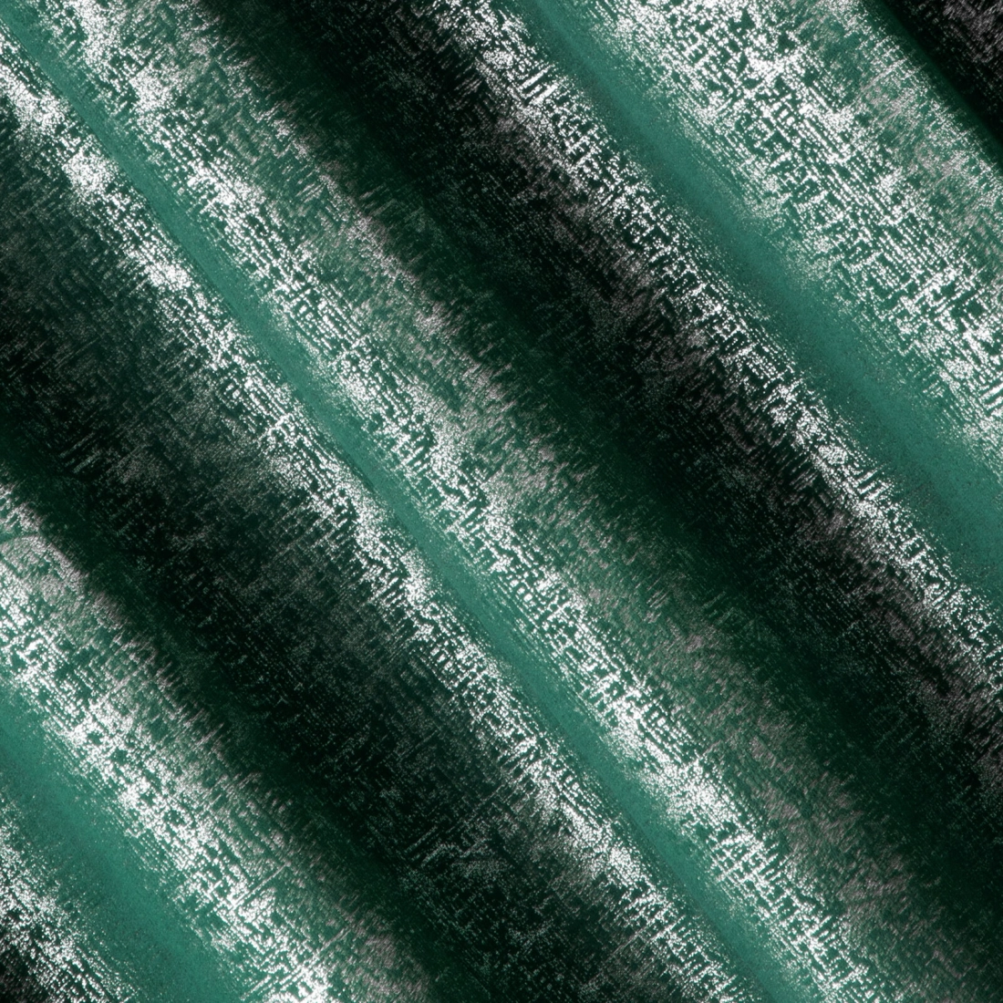 Záves 140x270 cm zamatový tyrkysovo strieborný na riasiacu pásku CYPR - Design 91