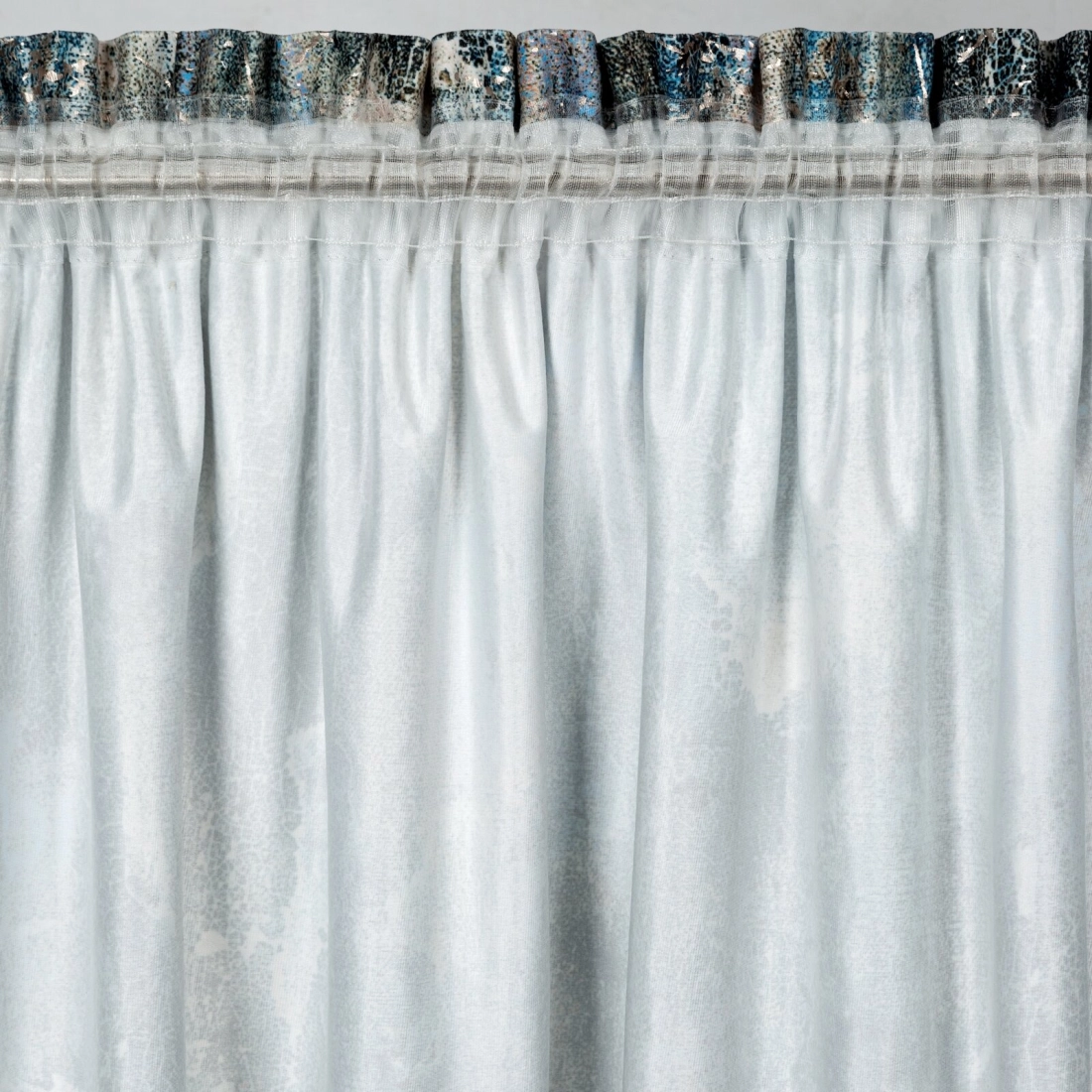 Záves 140x270 cm zamatový tyrkysový, tmavomodrý na riasiacu pásku ESTER