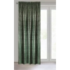 Záves 140x270 cm zamatový zeleno-strieborný na riasiacu pásku CYPR