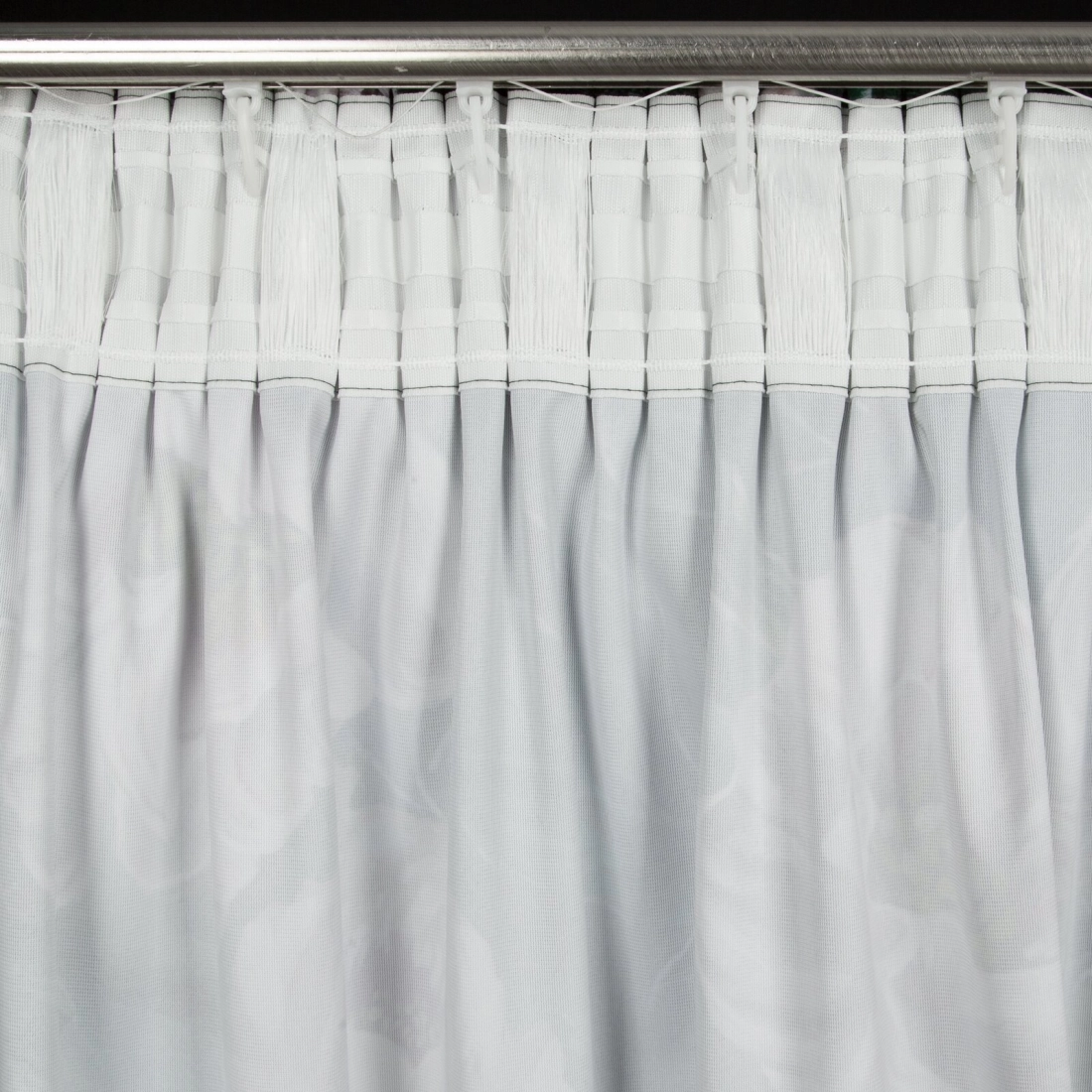 Záves 140x270 cm zamatový zelený, ružový na riasiacu pásku PALMERA