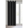 Záves 140x270 cm zatemňovací čierny na kovové krúžky LOGAN