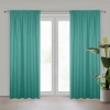 Záves 140x270 cm zatemňujúci tyrkysový PARISA Design 91 na riasiacu pásku