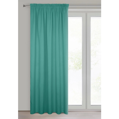 Záves 140x270 cm zatemňujúci tyrkysový PARISA Design 91 na riasiacu pásku