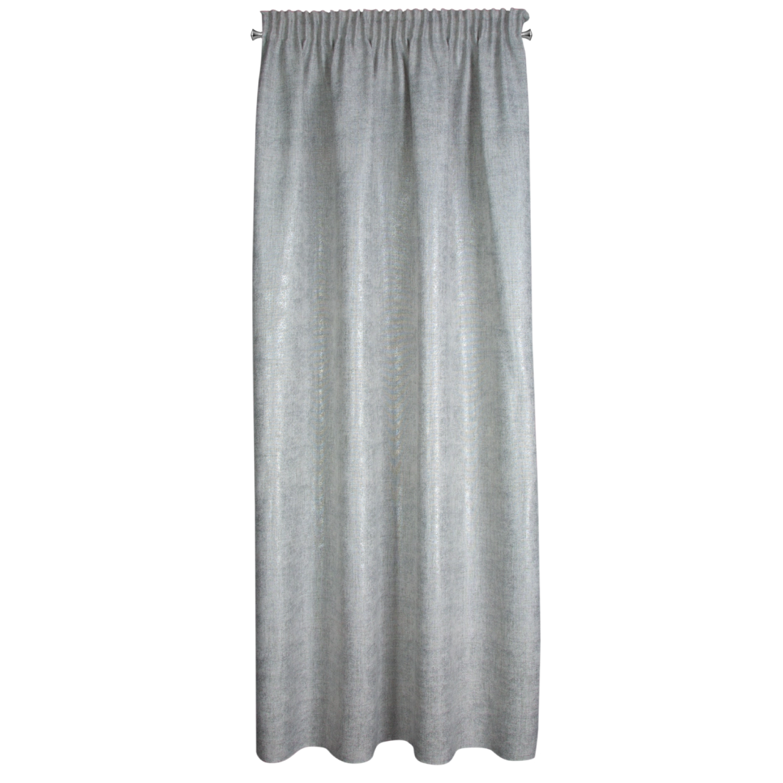 Záves 140x280 cm polyesterový strieborný na riasiacu pásku BLANKA