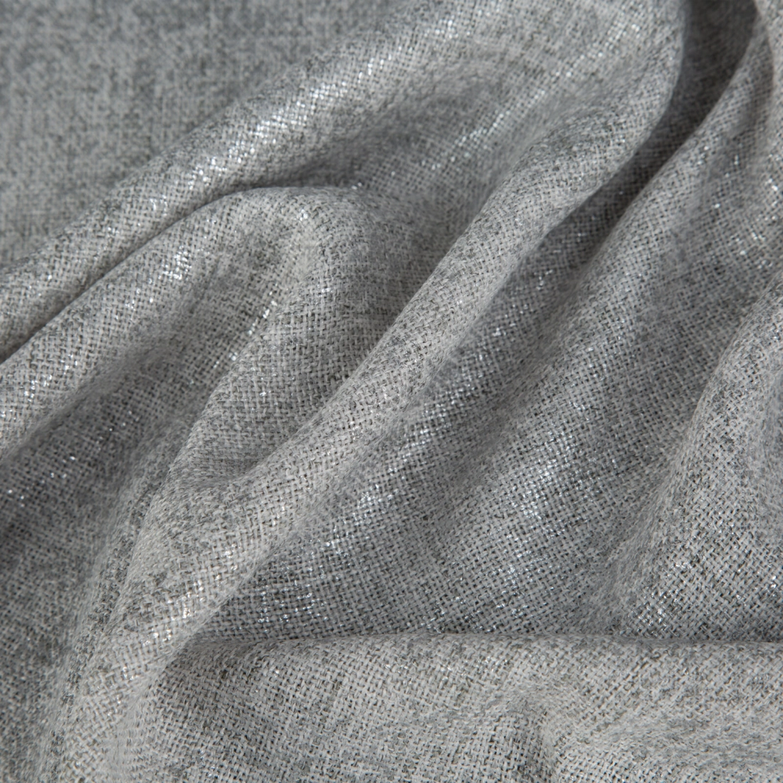 Záves 140x280 cm polyesterový strieborný na riasiacu pásku BLANKA