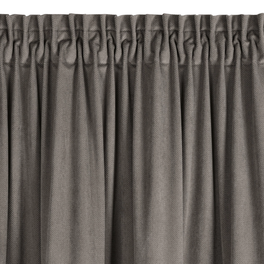 Záves 140x300 cm matný zamatový sivý na riasiacu pásku MILO